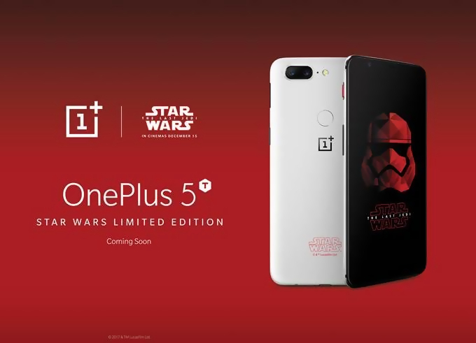 OnePlus s apprete a lancer la version Star Wars de son smartphone OnePlus 5T